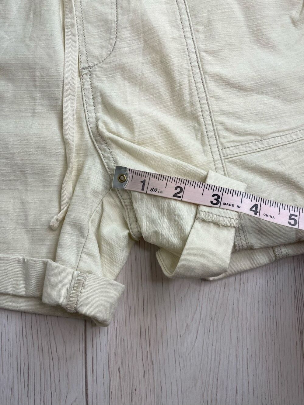 Anthropologie Amaya Utility Shorts Cream size Small - Picture 7 of 10